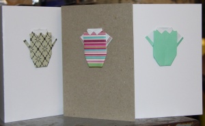 Origami Baby Onesie Greeting Cards - Blank